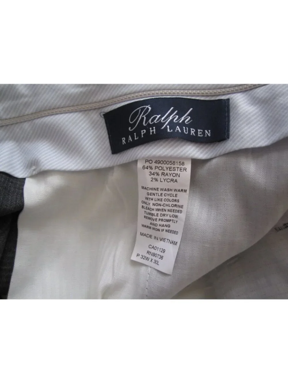 Ralph Ralph Lauren Sz 32x30 Men Glen Plaid Performance Pants Corporate Old Money